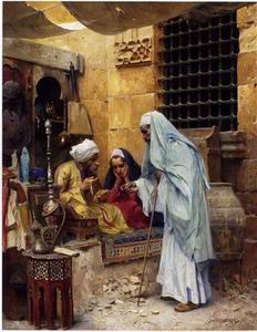 Arab or Arabic people and life. Orientalism oil paintings 167